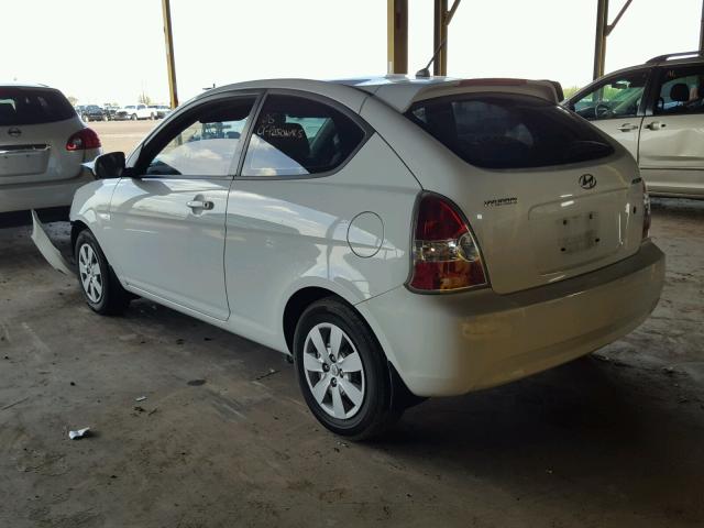 KMHCM3AC4AU162330 - 2010 HYUNDAI ACCENT BLU WHITE photo 3