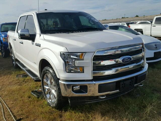 1FTEW1EG5HKC22906 - 2017 FORD F150 SUPER WHITE photo 1