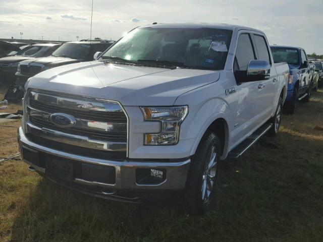 1FTEW1EG5HKC22906 - 2017 FORD F150 SUPER WHITE photo 2