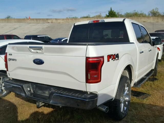 1FTEW1EG5HKC22906 - 2017 FORD F150 SUPER WHITE photo 4