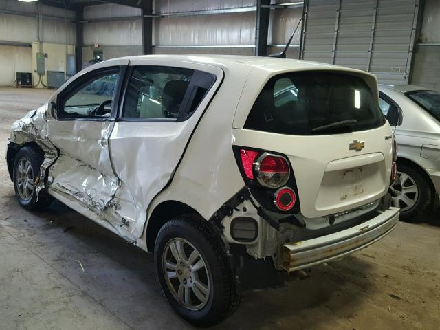 1G1JA6SH8C4186593 - 2012 CHEVROLET SONIC LS 白色 照片 3