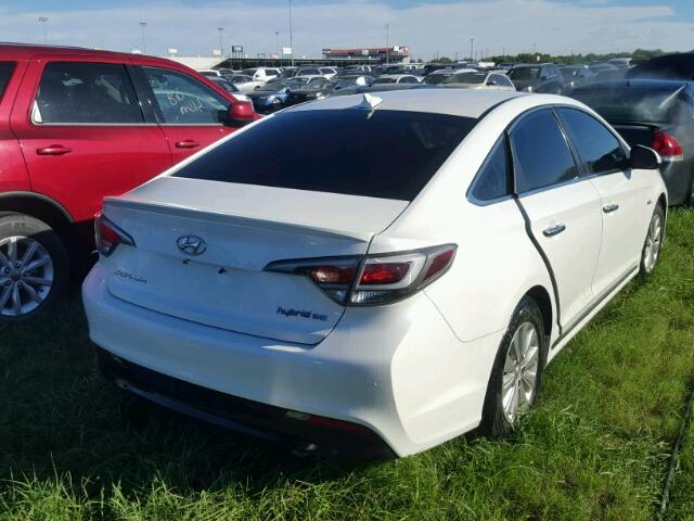 KMHE24L11GA009396 - 2016 HYUNDAI SONATA WHITE photo 4