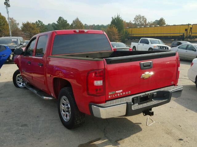 3GCRCREA0AG115117 - 2010 CHEVROLET SILVERADO RED photo 3