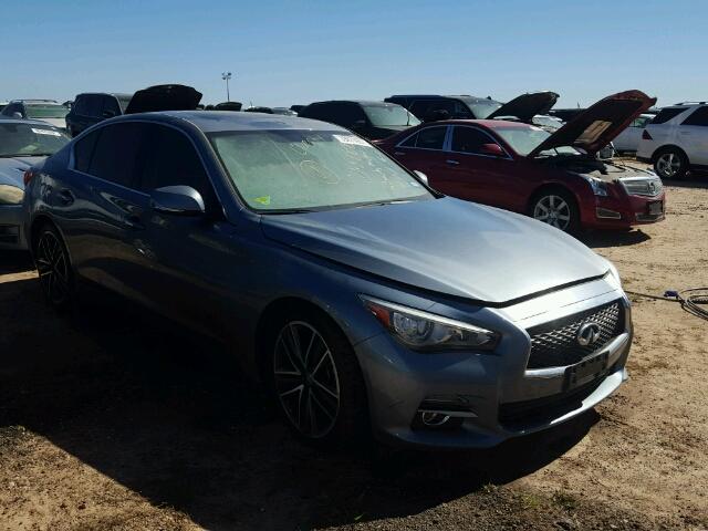 JN1BV7AP8EM682613 - 2014 INFINITI Q50 BASE GRAY photo 1