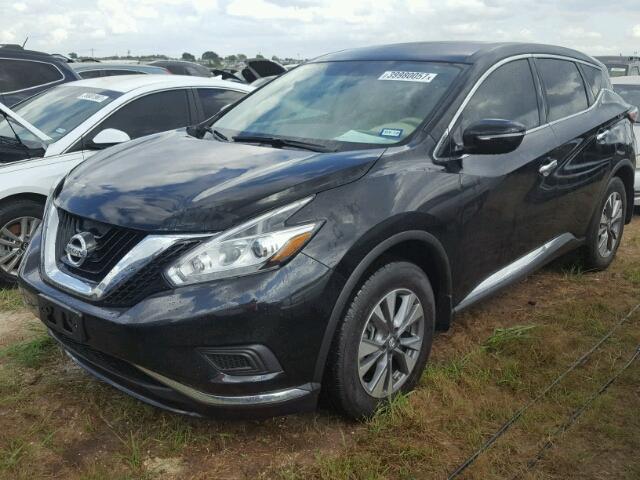 5N1AZ2MG4FN231567 - 2015 NISSAN MURANO BLACK photo 2