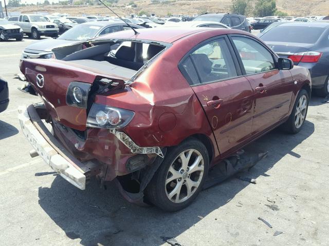 JM1BK32G991215091 - 2009 MAZDA 3 I RED photo 4