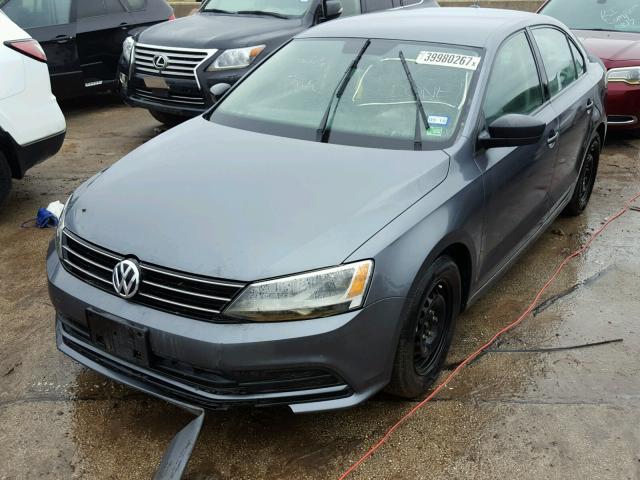 3VW267AJ5GM303898 - 2016 VOLKSWAGEN JETTA GRAY photo 2