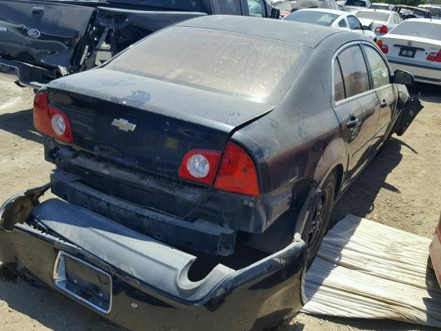 1G1ZG57B98F185917 - 2008 CHEVROLET MALIBU LS შავი ფოტო 4