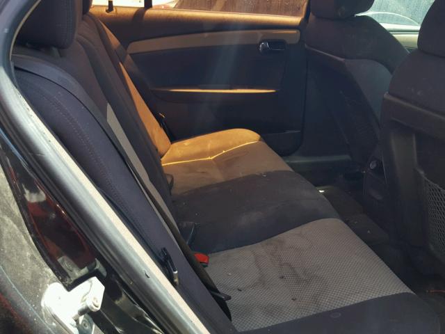 1G1ZG57B98F185917 - 2008 CHEVROLET MALIBU LS შავი ფოტო 6