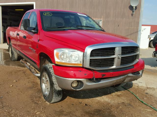 3D7KS28C66G121624 - 2006 DODGE RAM 2500 S RED photo 1