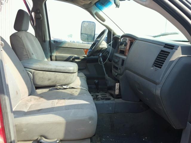 3D7KS28C66G121624 - 2006 DODGE RAM 2500 S RED photo 5