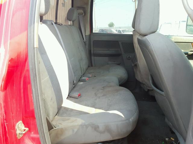 3D7KS28C66G121624 - 2006 DODGE RAM 2500 S RED photo 6