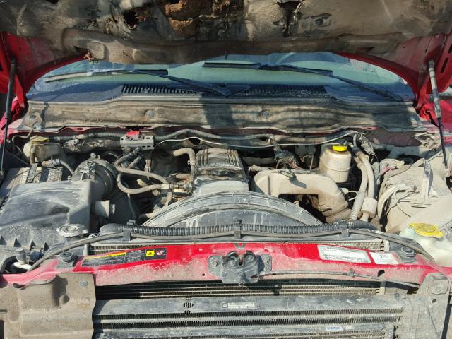 3D7KS28C66G121624 - 2006 DODGE RAM 2500 S RED photo 7