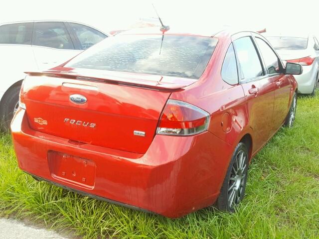 1FAHP3GN1AW160426 - 2010 FORD FOCUS SES RED photo 4