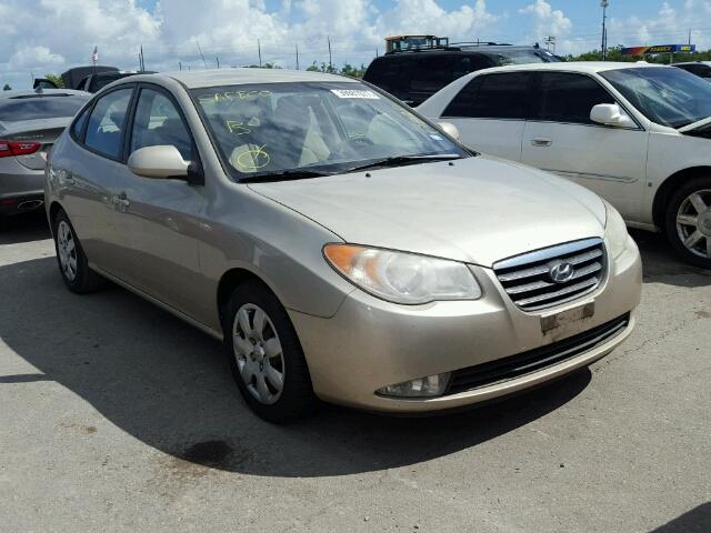 KMHDU46D67U104093 - 2007 HYUNDAI ELANTRA GL GOLD photo 1