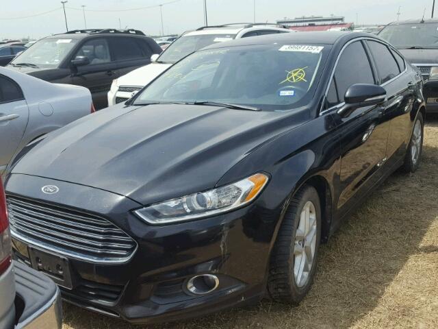 3FA6P0HD6ER241118 - 2014 FORD FUSION SE BLACK photo 2