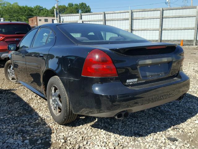 2G2WS522941170775 - 2004 PONTIAC GRAND PRIX BLACK photo 3