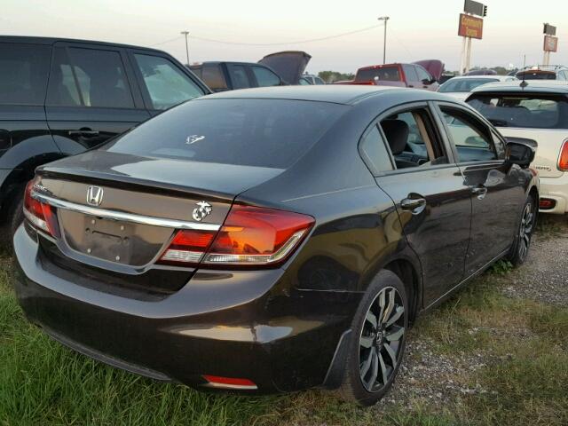2HGFB2F95EH527249 - 2014 HONDA CIVIC EXL 棕色 照片 4