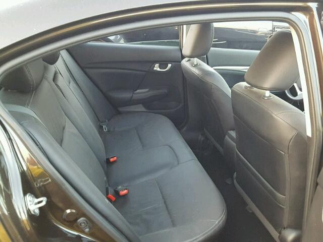 2HGFB2F95EH527249 - 2014 HONDA CIVIC EXL 棕色 照片 6