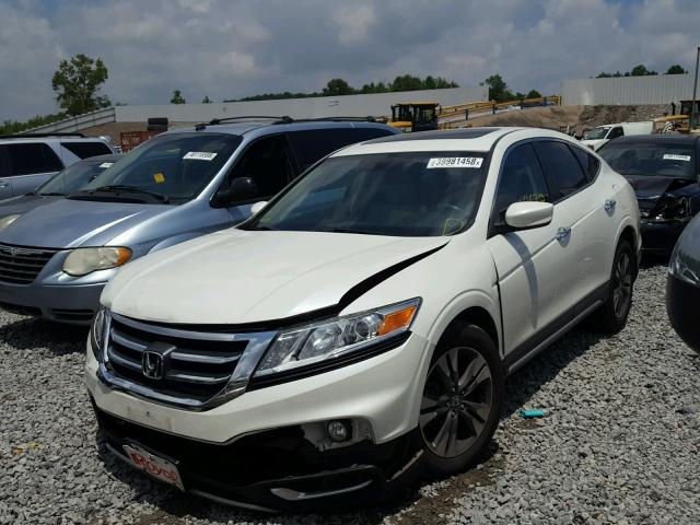 5J6TF2H56DL000834 - 2013 HONDA CROSSTOUR WHITE photo 2