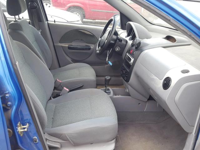 KL1TJ62654B191074 - 2004 CHEVROLET AVEO LS BLUE photo 5