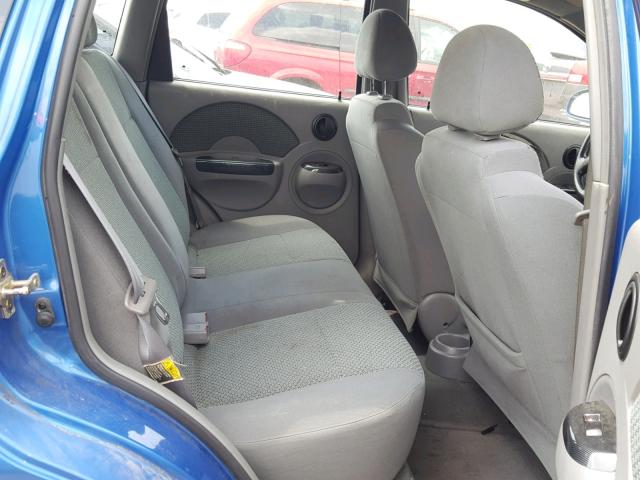 KL1TJ62654B191074 - 2004 CHEVROLET AVEO LS BLUE photo 6