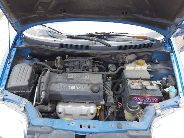 KL1TJ62654B191074 - 2004 CHEVROLET AVEO LS BLUE photo 7
