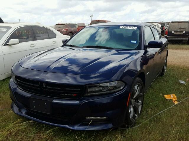 2C3CDXCT5GH330713 - 2016 DODGE CHARGER R/ BLUE photo 2