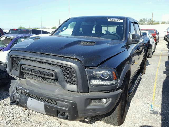 1C6RR7YT9HS565939 - 2017 RAM 1500 REBEL BLACK photo 2