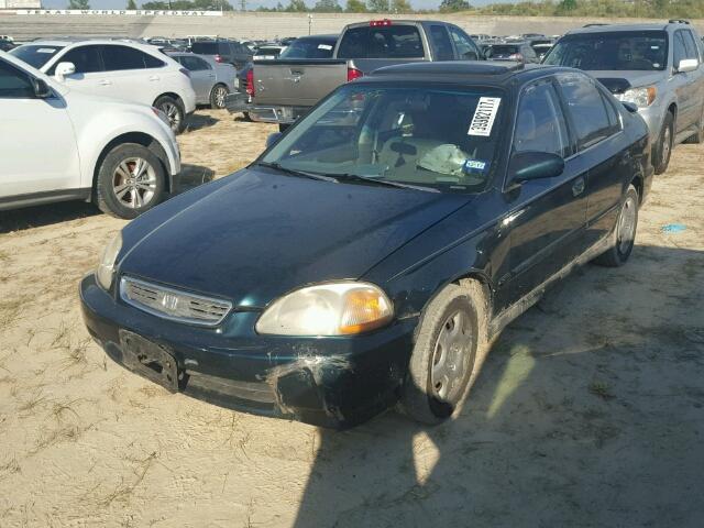 1HGEJ8644WL005092 - 1998 HONDA CIVIC EX GREEN photo 2