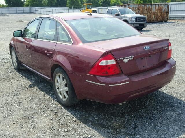 1FAFP28137G116427 - 2007 FORD FIVE HUNDR RED photo 3