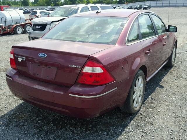 1FAFP28137G116427 - 2007 FORD FIVE HUNDR RED photo 4