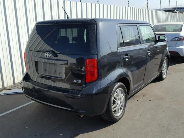 JTLKE50E381024855 - 2008 TOYOTA SCION XB Schwarz Foto 4