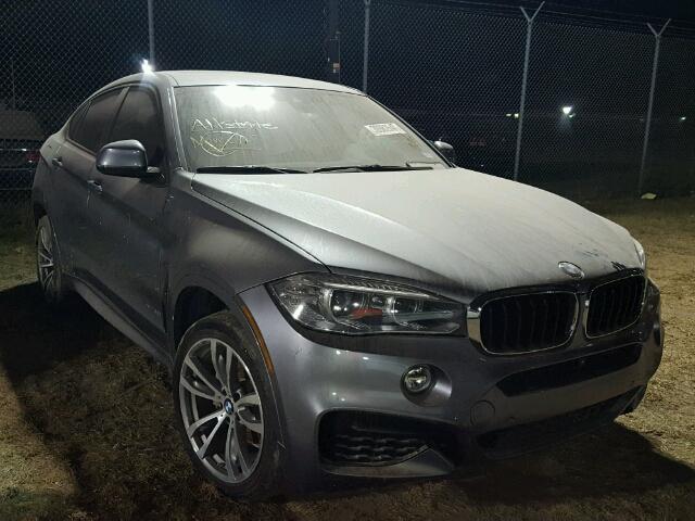 5UXKU2C59F0N77729 - 2015 BMW X6 GRAY photo 1