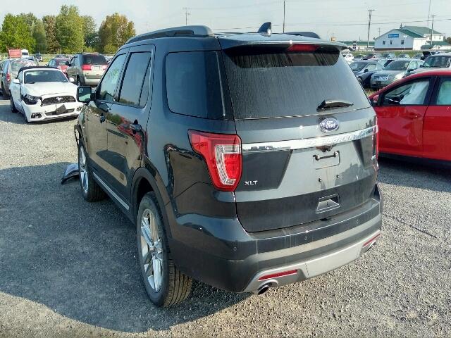 1FM5K8D82HGA81273 - 2017 FORD EXPLORER X BLUE photo 3