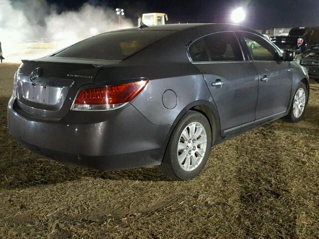 1G4GD5GR9CF322329 - 2012 BUICK LACROSSE GRAY photo 4