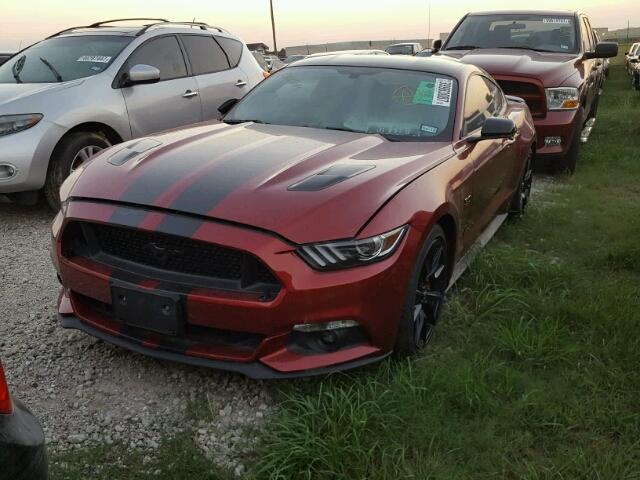 1FA6P8CF6H5323140 - 2017 FORD MUSTANG GT RED photo 2