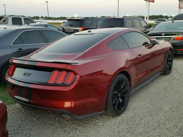1FA6P8CF6H5323140 - 2017 FORD MUSTANG GT RED photo 4