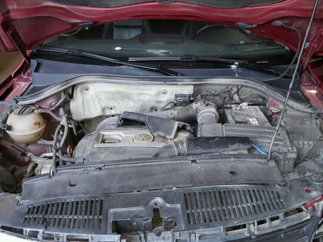 WVGBV7AX1AW003837 - 2010 VOLKSWAGEN TIGUAN SE 栗色 照片 7