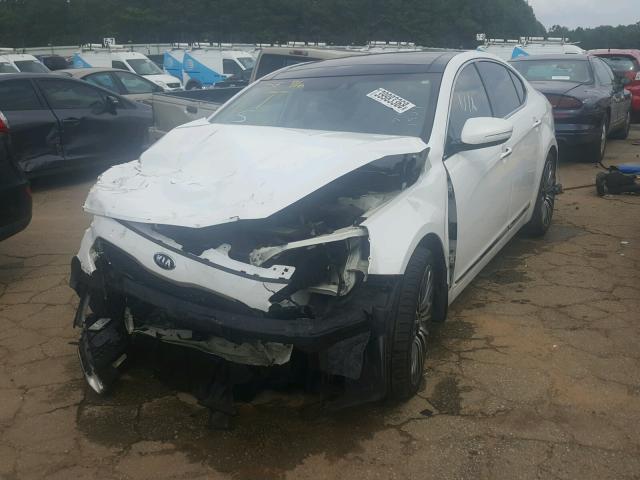 KNALN4D70E5121924 - 2014 KIA CADENZA PR WHITE photo 2