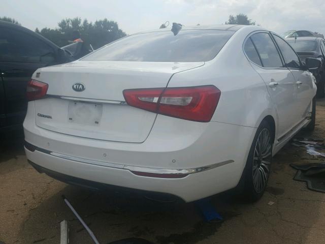 KNALN4D70E5121924 - 2014 KIA CADENZA PR WHITE photo 4