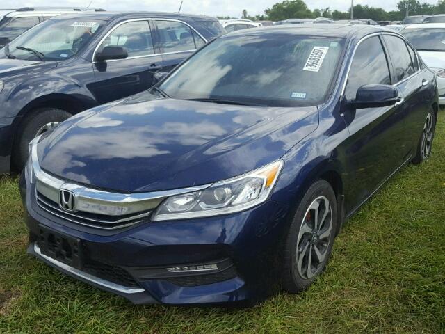 1HGCR2F86GA138031 - 2016 HONDA ACCORD EXL BLUE photo 2