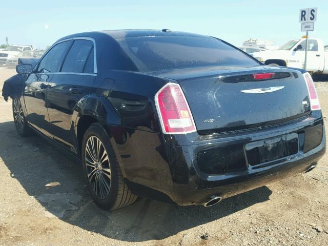 2C3CCAGT9DH683350 - 2013 CHRYSLER 300 V6 BLACK photo 3