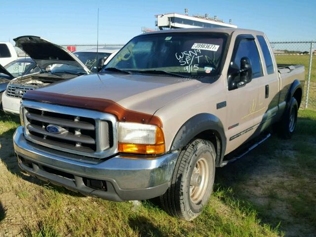 1FTNX20FXXEF06529 - 1999 FORD F250 SUPER TAN photo 2