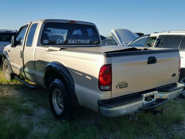 1FTNX20FXXEF06529 - 1999 FORD F250 SUPER TAN photo 3