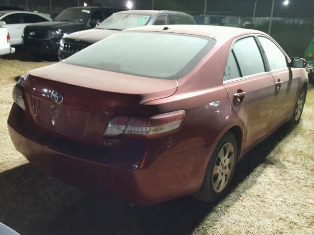 4T4BF3EK9BR171748 - 2011 TOYOTA CAMRY RED photo 4