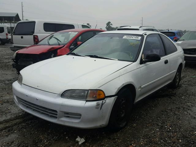 2HGEJ2121SH574816 - 1995 HONDA CIVIC DX WHITE photo 2