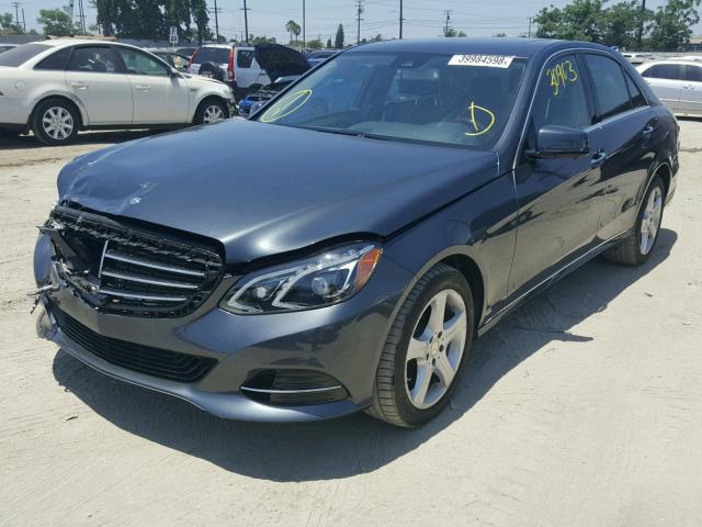 WDDHF5KB0EA841286 - 2014 MERCEDES-BENZ E350 GRAY photo 2