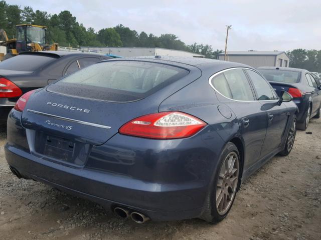 WP0AB2A7XAL064116 - 2010 PORSCHE PANAMERA S BLUE photo 4