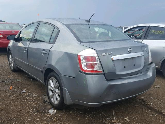 3N1AB6APXAL625249 - 2010 NISSAN SENTRA 2.0 GRAY photo 3